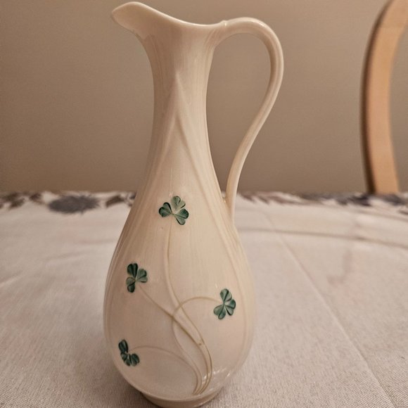 Belleek Other - Vintage Belleek Small Pitcher Clover Design